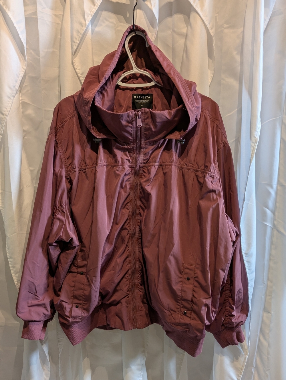 C11 Athleta Point Reyes Bomber II Jacket - Tawny Rose - Plus Size 3X